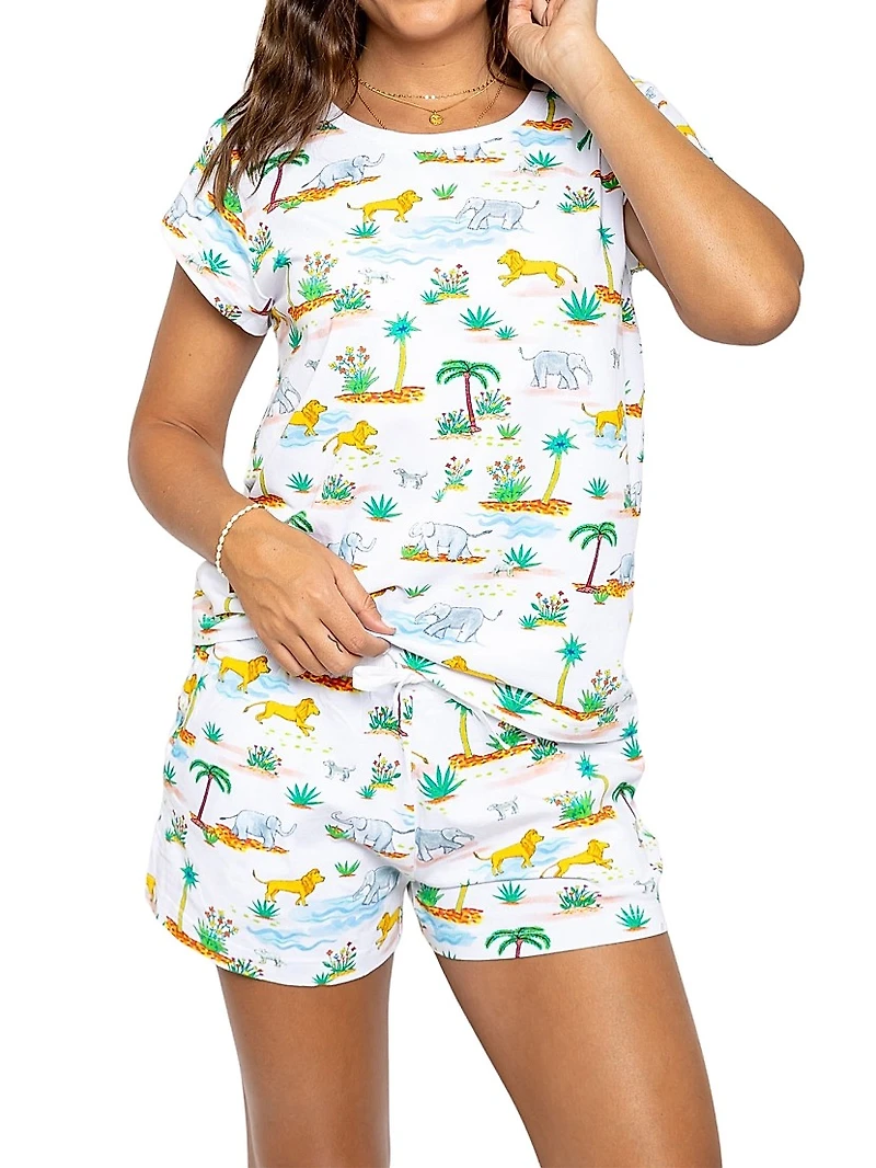 Women's Trunks Up Jersey Short Pajama Set