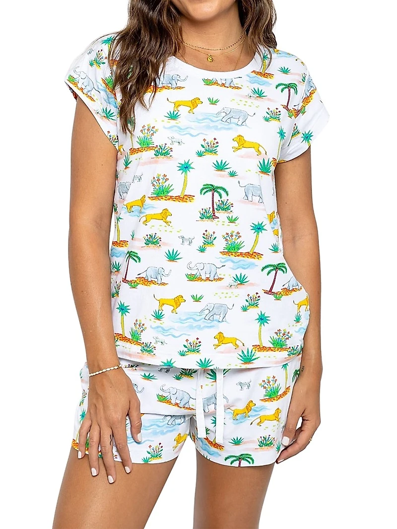 Women's Trunks Up Jersey Short Pajama Set