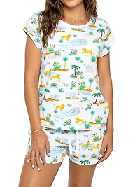 Women's Trunks Up Jersey Short Pajama Set