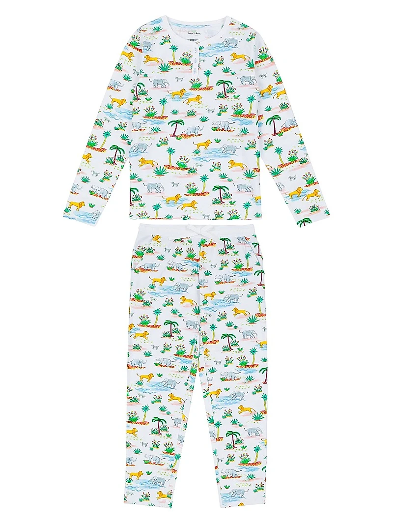 Women's Trunks Up Jersey Long Pajama Set