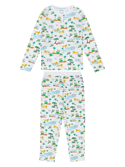 Women's Trunks Up Jersey Long Pajama Set