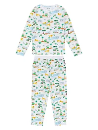 Women's Trunks Up Jersey Long Pajama Set