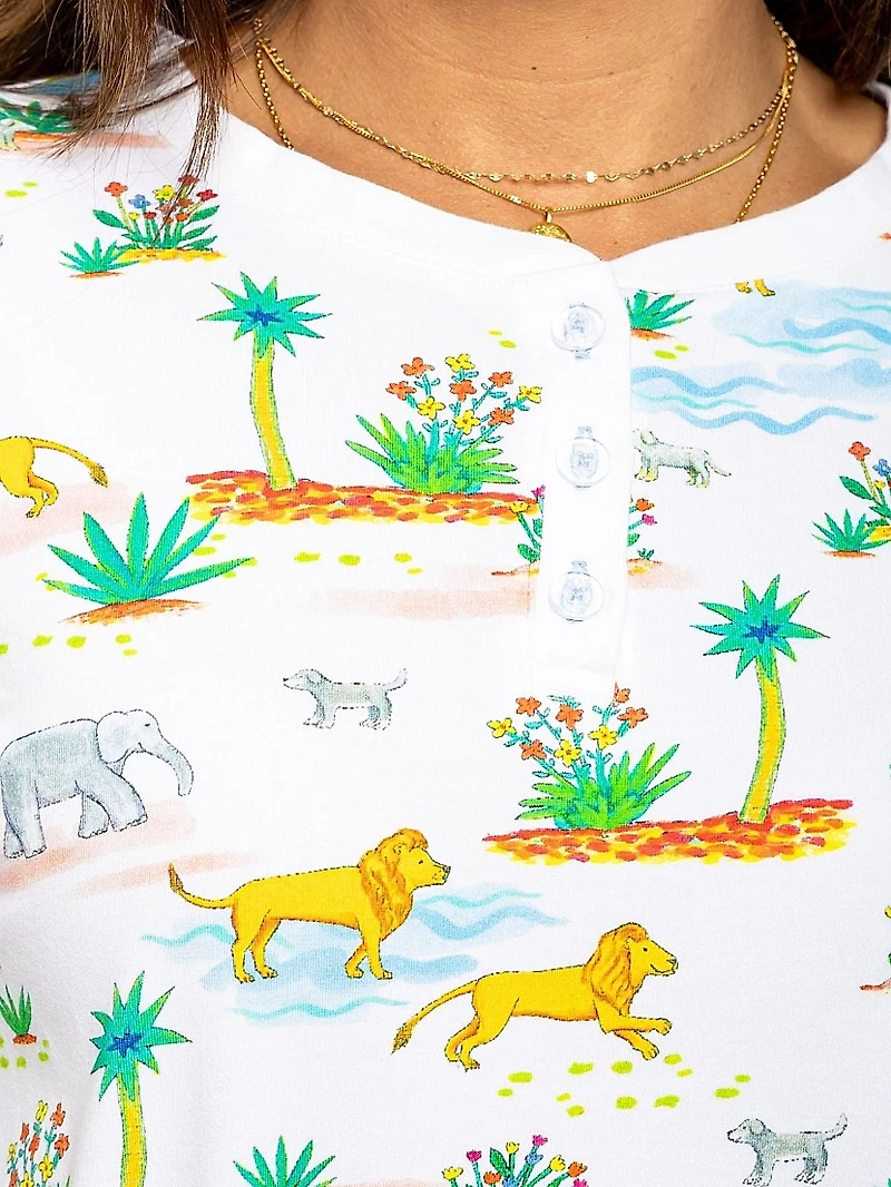 Women's Trunks Up Jersey Long Pajama Set