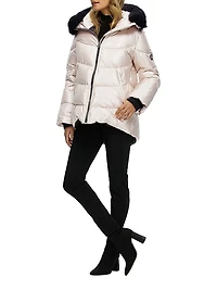 Apres-Ski Jacket with Detachable Toscana Shearling lamb Hood Trim
