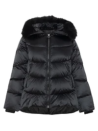Apres-Ski Jacket with Detachable Toscana Shearling lamb Hood Trim