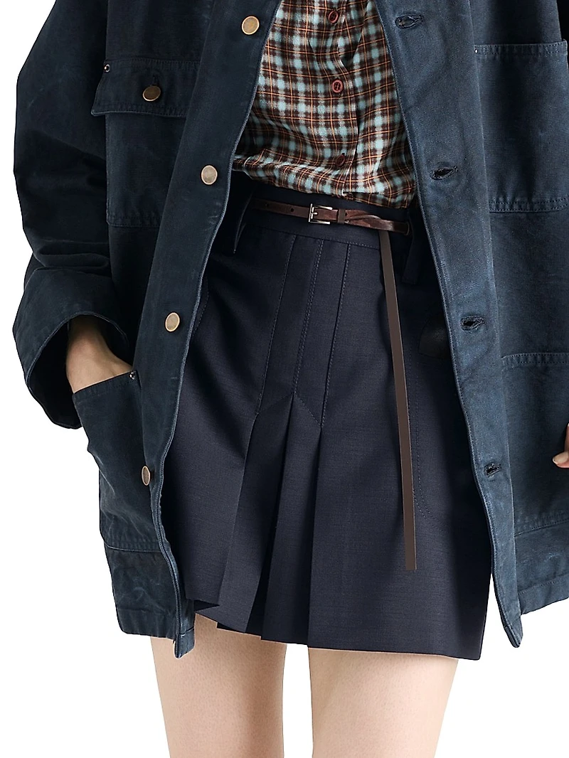 Kid Mohair Mini Skirt