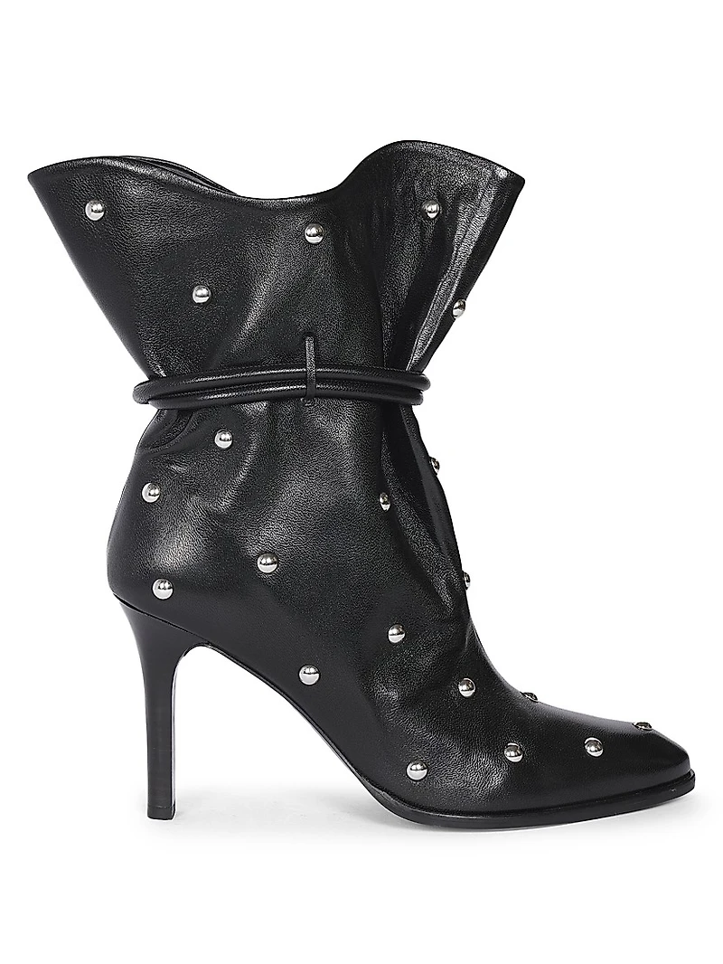 Lolya 90MM Embellished Leather Boots