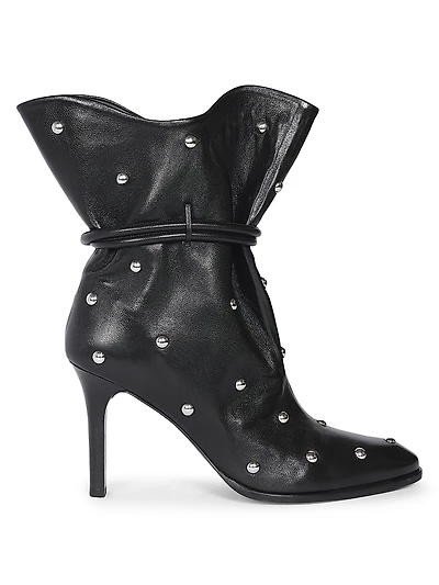 Lolya 90MM Embellished Leather Boots
