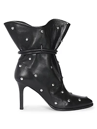 Lolya 90MM Embellished Leather Boots
