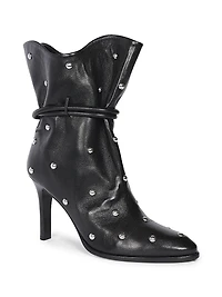 Lolya 90MM Embellished Leather Boots