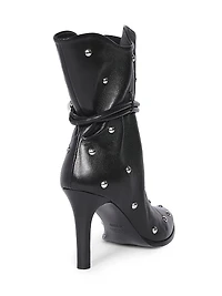 Lolya 90MM Embellished Leather Boots