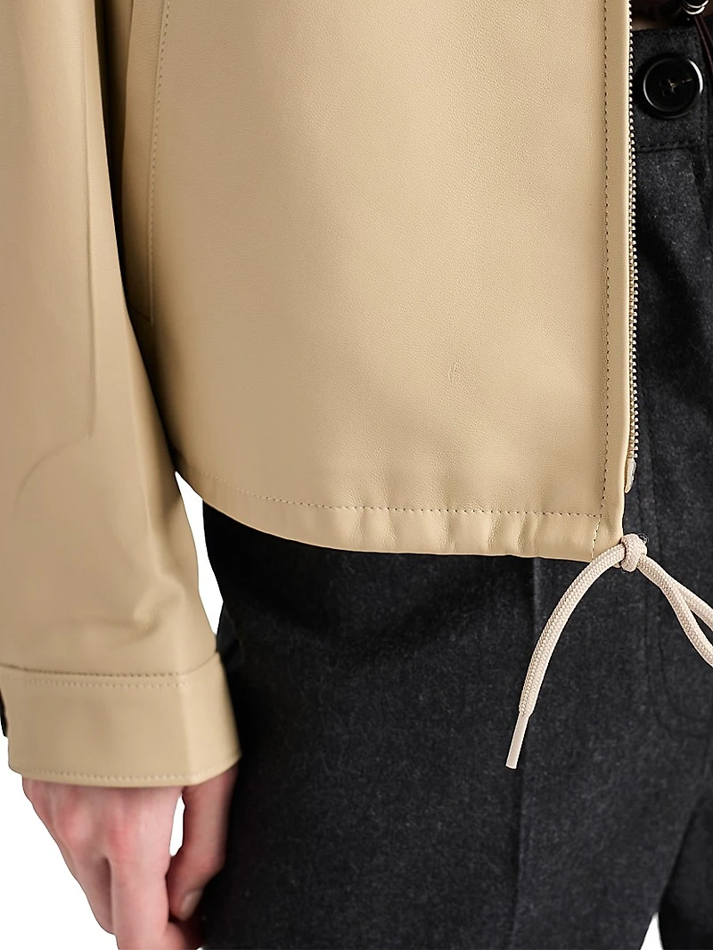 Nappa Leather Blouson Jacket