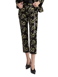 Lacquered Sunflower Cigarette Trousers