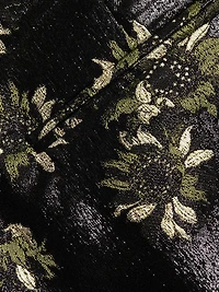 Lacquered Sunflower Cigarette Trousers