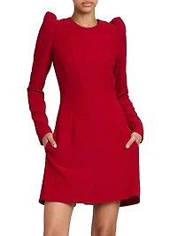 Leaf Crepe Minidress