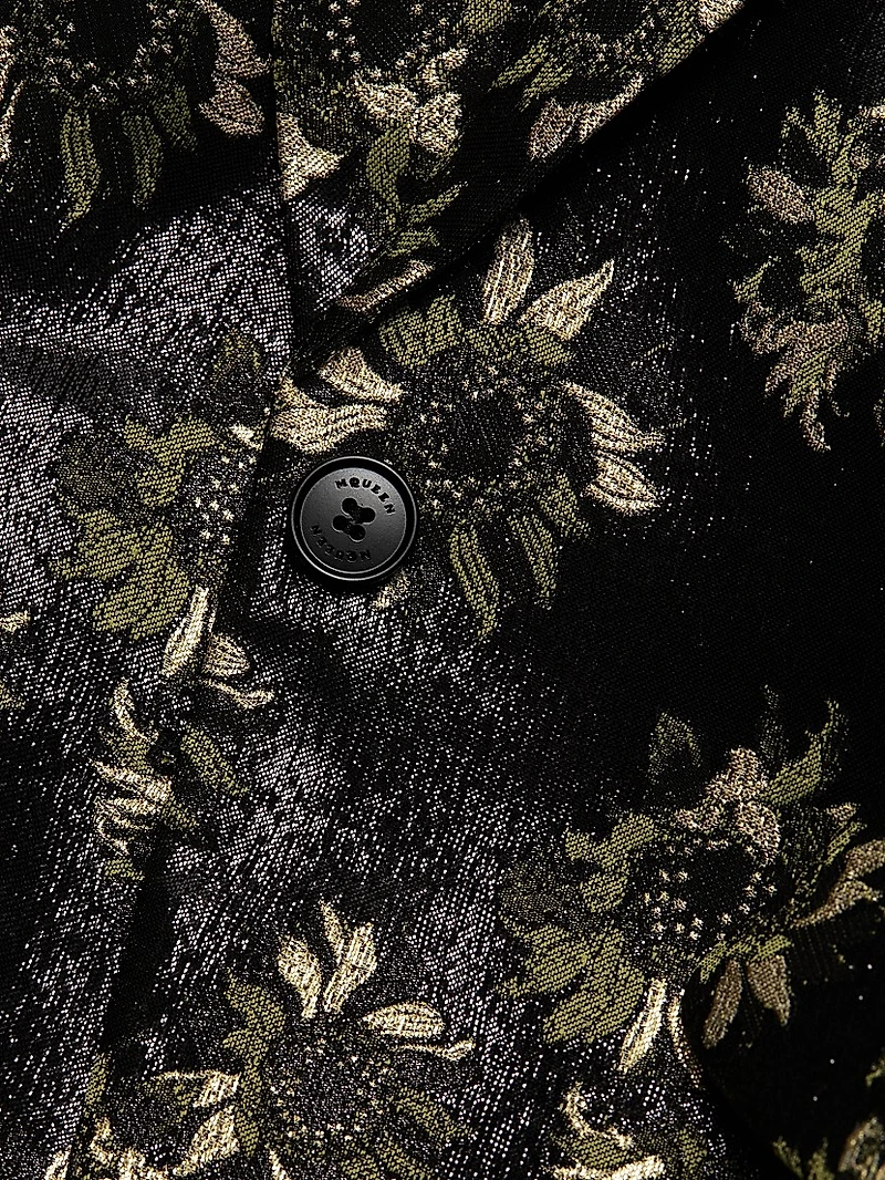 Lacquered Sunflower Jacquard Blazer