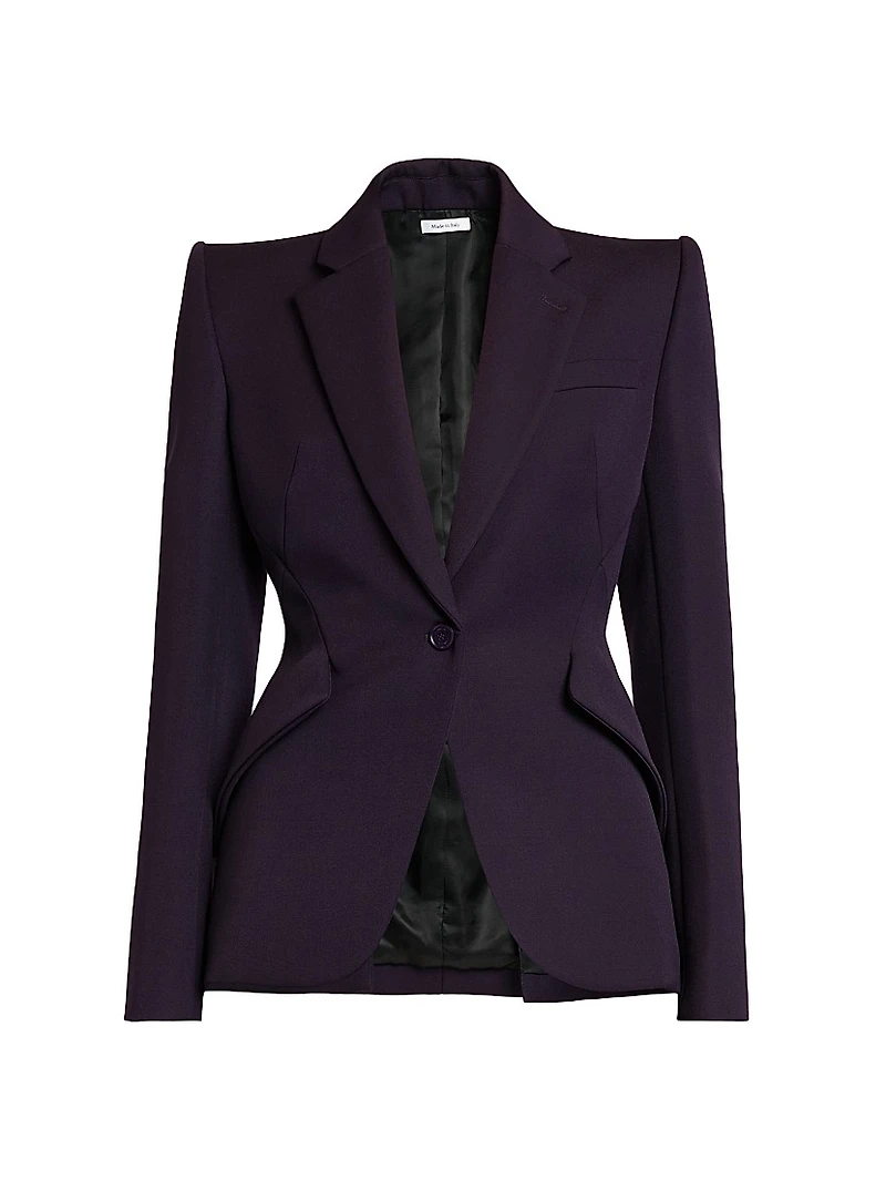 Grain De Poudre Wool Blazer