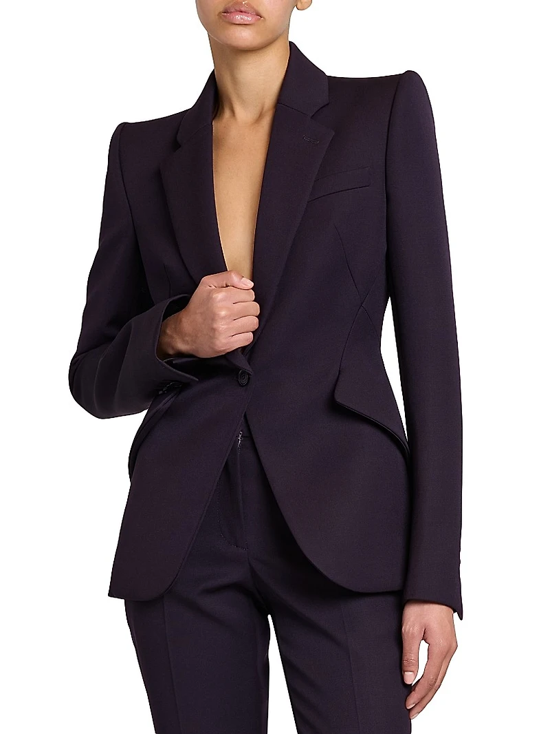 Grain De Poudre Wool Blazer