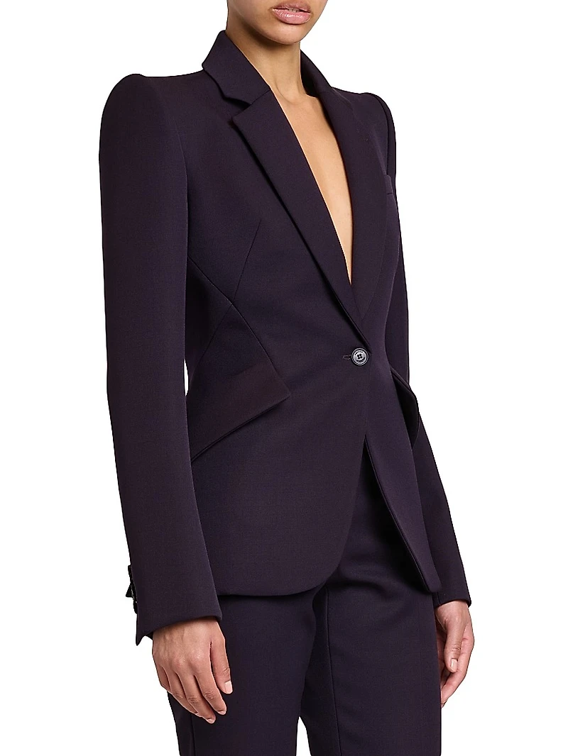 Grain De Poudre Wool Blazer
