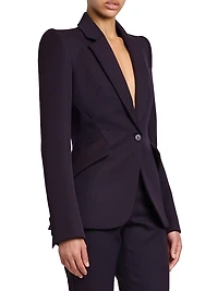 Grain De Poudre Wool Blazer