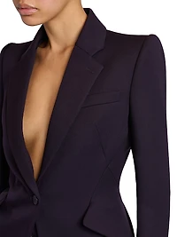 Grain De Poudre Wool Blazer