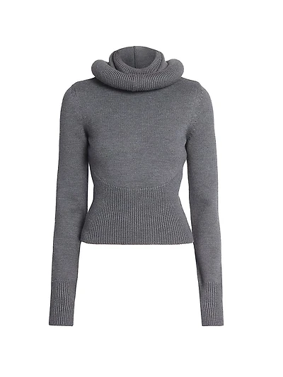 Hooded Wool Sweater