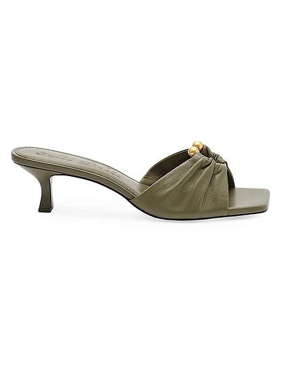 Adrian 50MM Leather Slip-On Sandals
