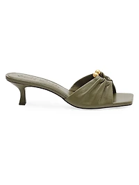 Adrian 50MM Leather Slip-On Sandals