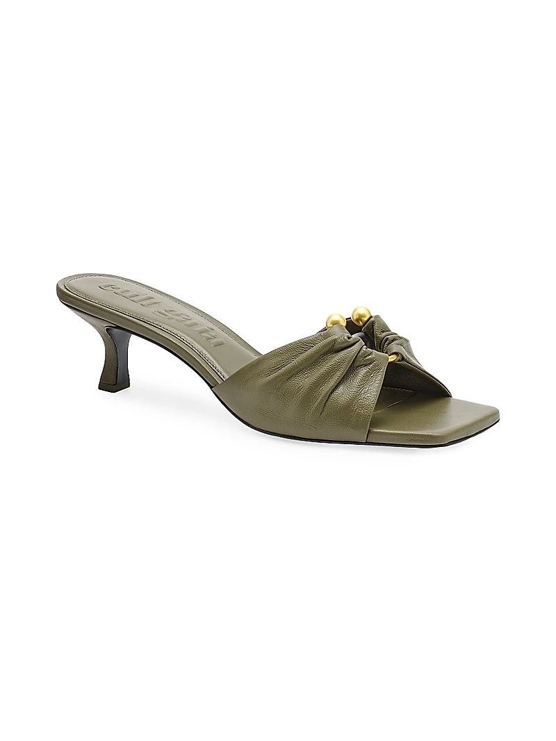 Adrian 50MM Leather Slip-On Sandals