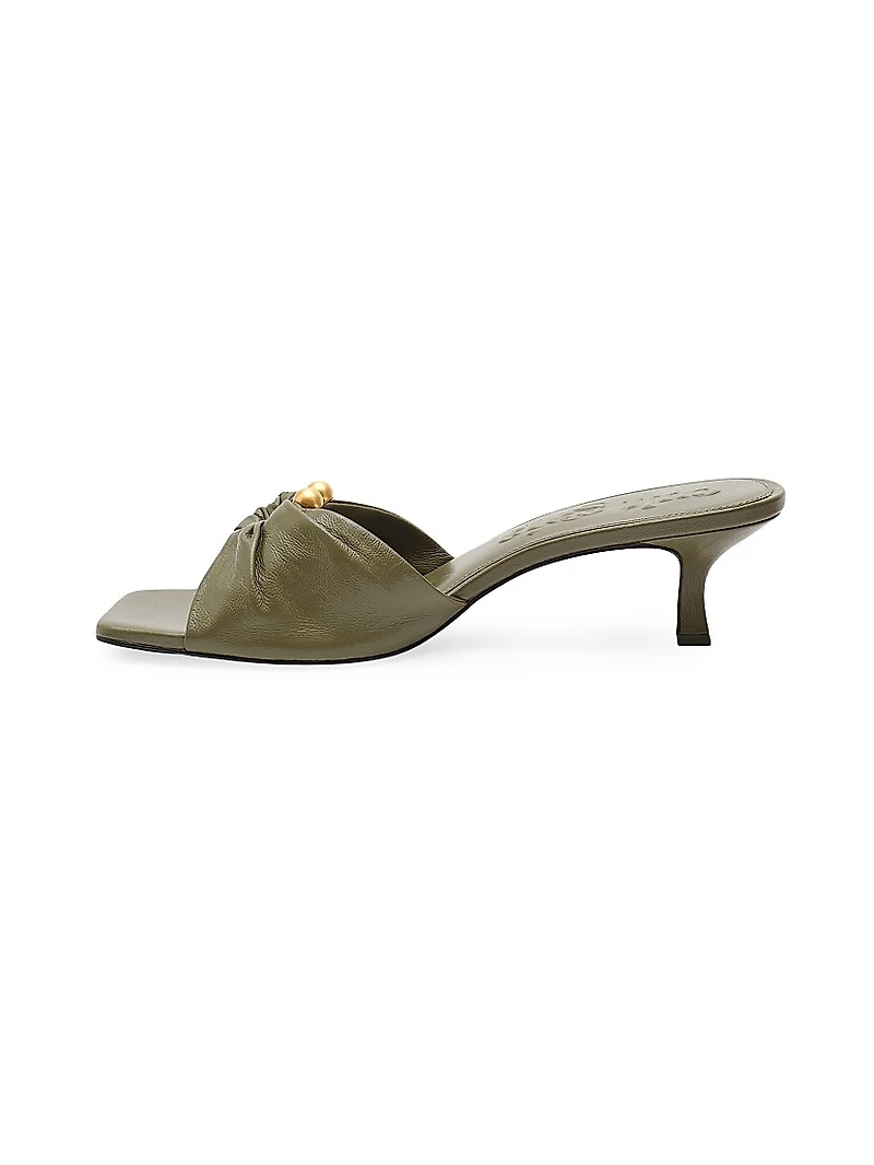 Adrian 50MM Leather Slip-On Sandals