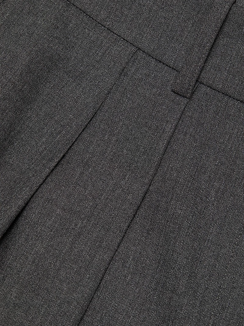 Pleated Stretch-Virgin Wool Wide-Leg Pants