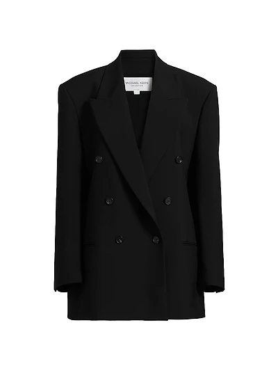 Shawn Virgin Wool Double-Breasted Blazer