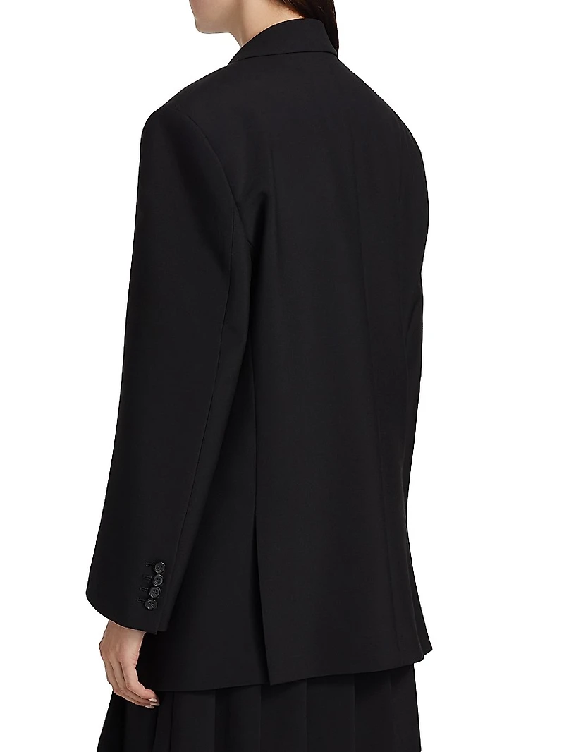 Shawn Virgin Wool Double-Breasted Blazer