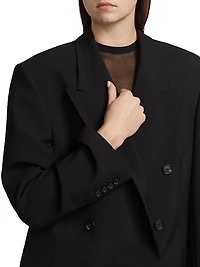 Shawn Virgin Wool Double-Breasted Blazer