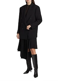 Shawn Virgin Wool Double-Breasted Blazer