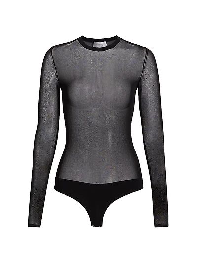 Mesh Crewneck Bodysuit