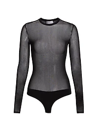 Mesh Crewneck Bodysuit