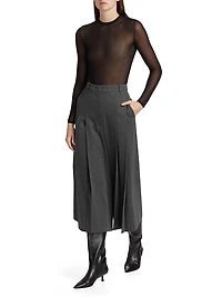 Mesh Crewneck Bodysuit