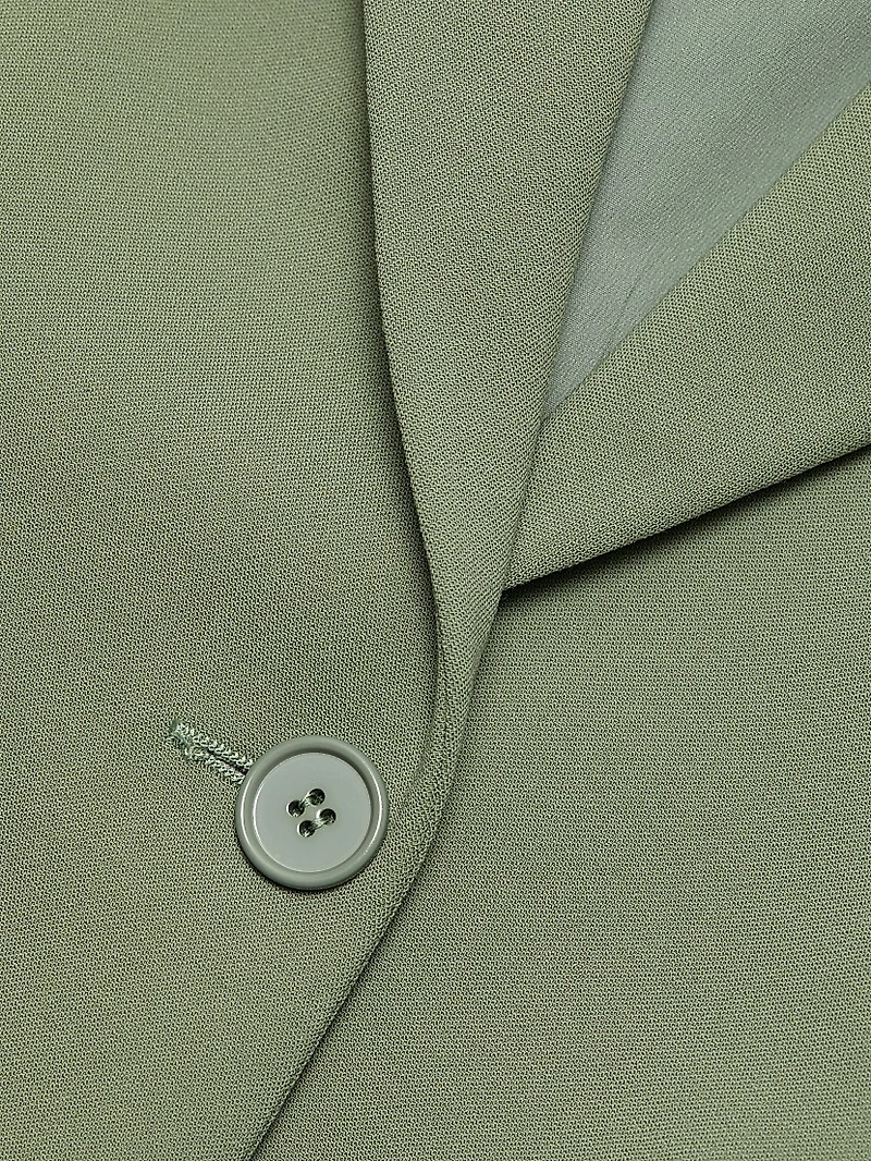 Georgina Stretch Virgin-Wool Single-Breasted Blazer