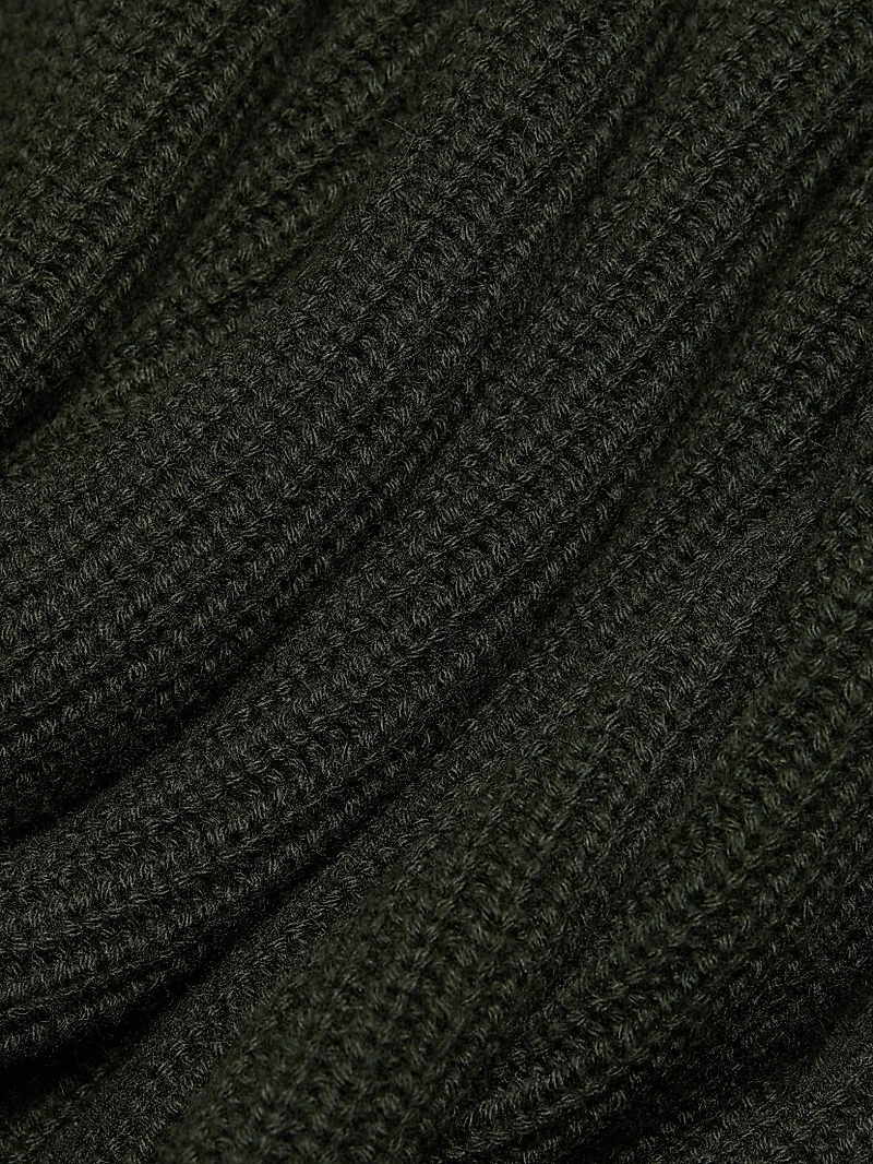 Cashmere Crewneck Handkerchief Midi-Sweaterdress