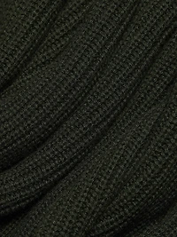 Cashmere Crewneck Handkerchief Midi-Sweaterdress