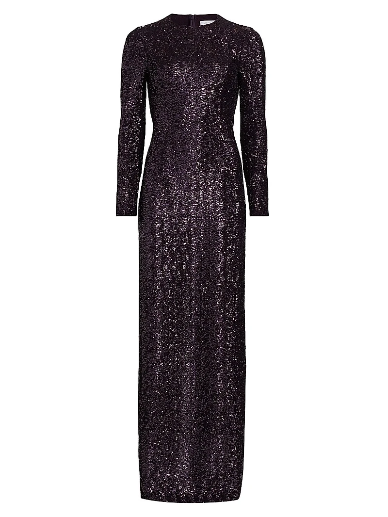 Sequined Sheath Gown
