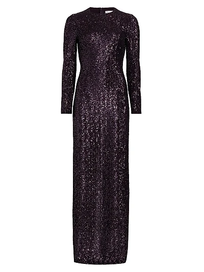 Sequined Sheath Gown