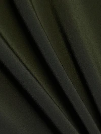 Scarf-Tie Silk Hi-Low Shirtdress