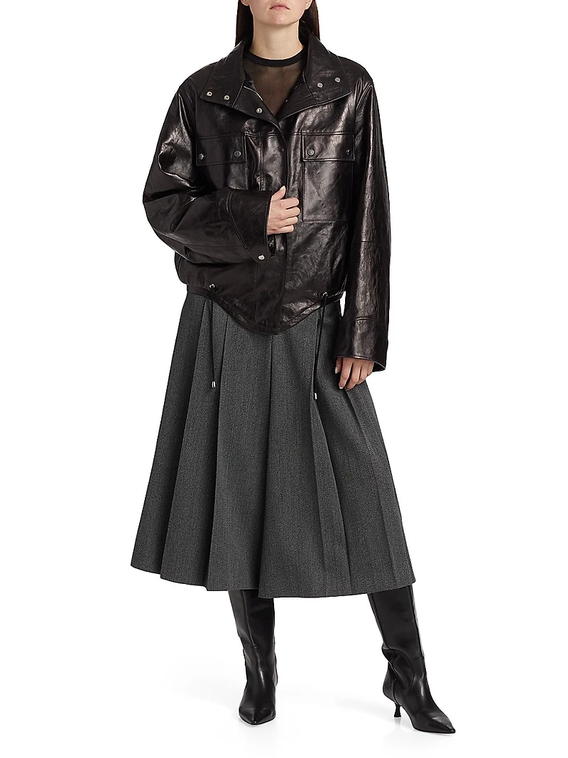 Bomber Leather Jacket