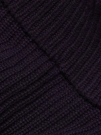 Bias Rib-Knit Cashmere Turtleneck