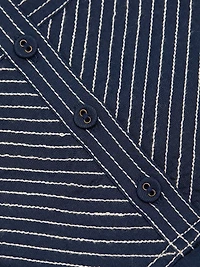 Grega Striped Cotton Midi-Dress