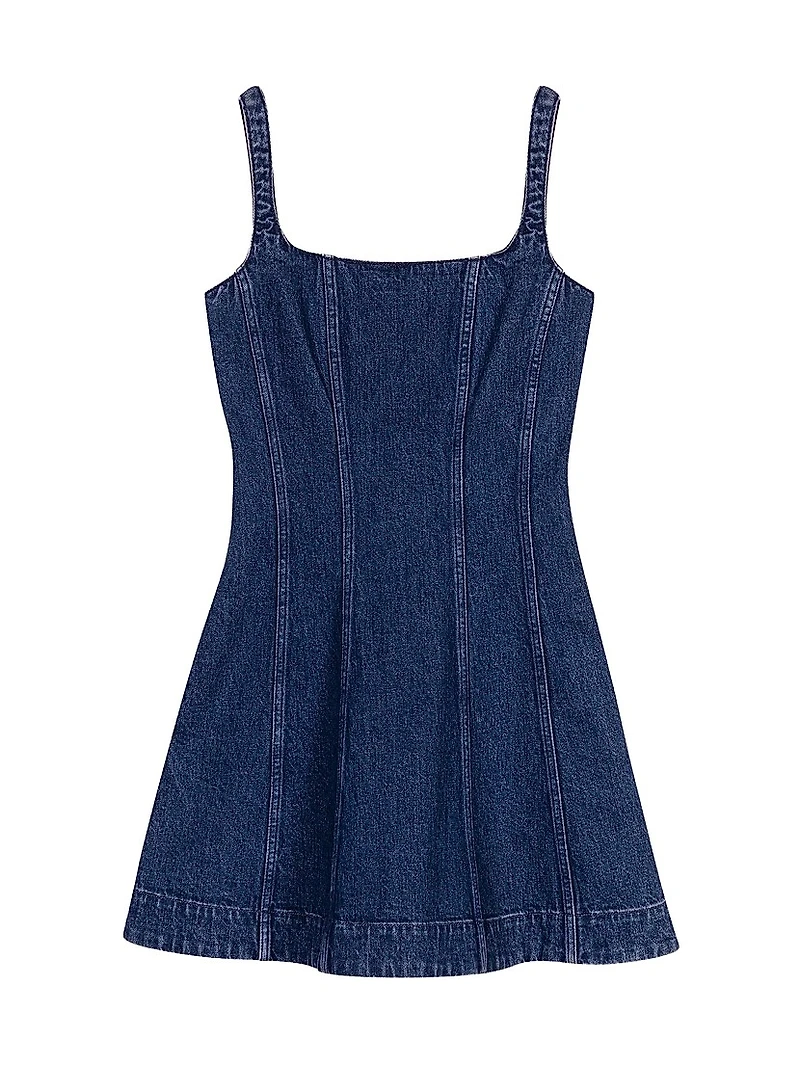 Short Denim Babydoll Dress