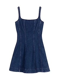 Short Denim Babydoll Dress