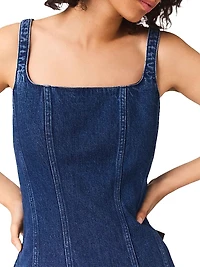 Short Denim Babydoll Dress
